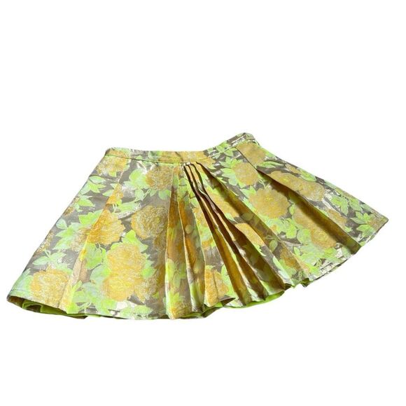 ANNE KURRIS High Belgium Designer Floral Mini Skirt Size 12 - Picture 5 of 8